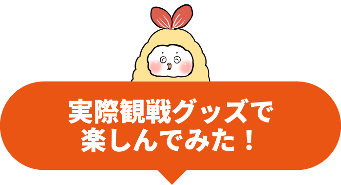 実際観戦グッズで楽しんでみた！